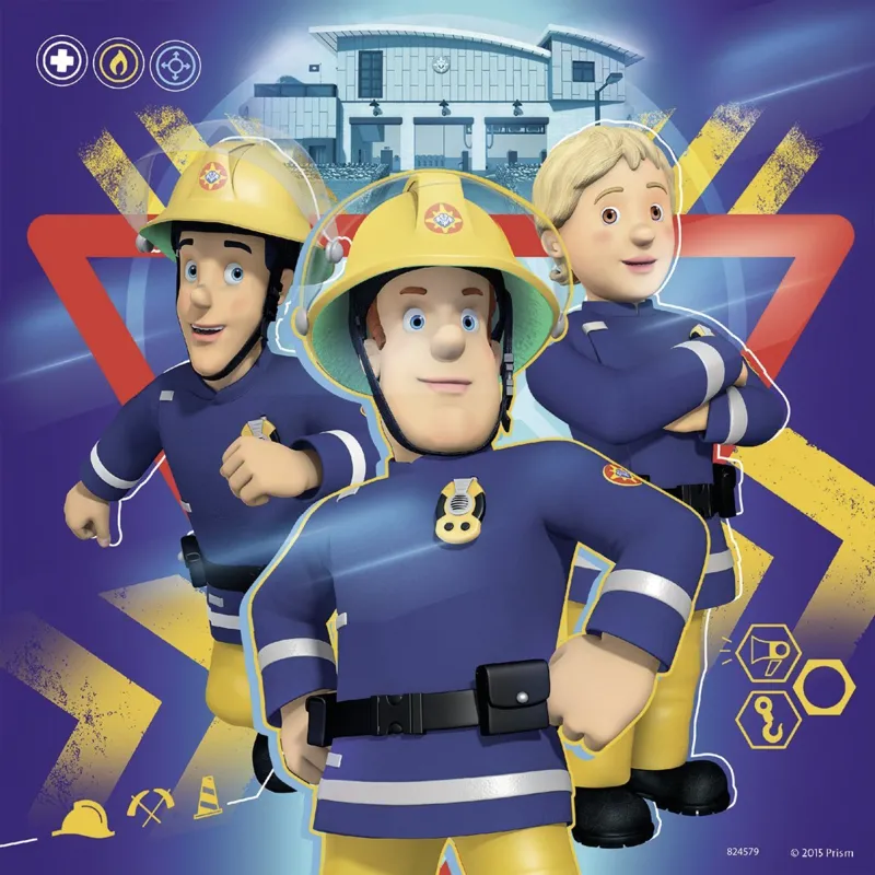 3 Jigsaw Puzzles - Fireman Sam
