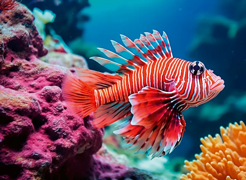 Lionfish - Highlight Puzzle - Colorful Animals