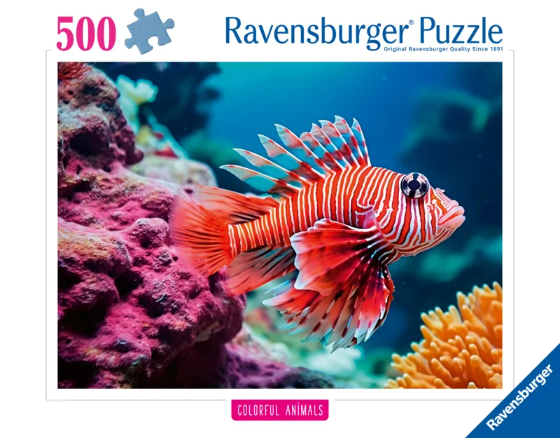 Lionfish - Highlight Puzzle - Colorful Animals