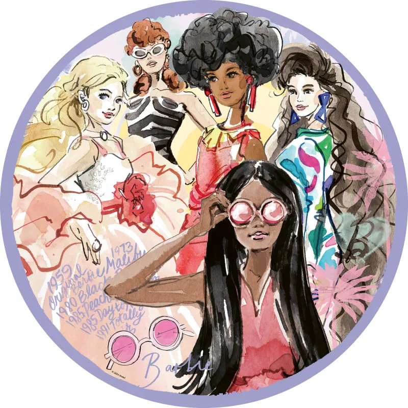 Round Puzzle - The Style Icon Since 1959 - Barbie