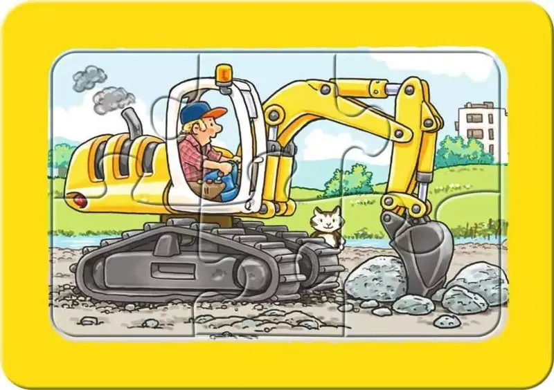 3 Puzzles - My First Puzzle - Bagger, Traktor und Kipplader