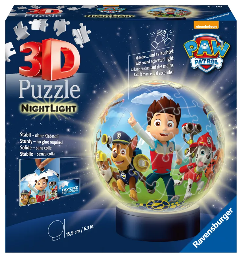 3D Jigsaw Puzzle with LED - Paw Patrol
