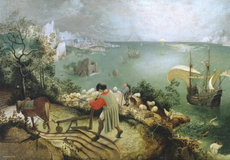 Pieter Brueghel -  The Fall of Icarus