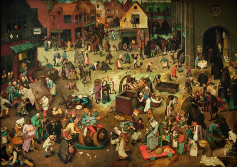 Pieter Brueghel the Elder - The Fight Between Carnival and Lent