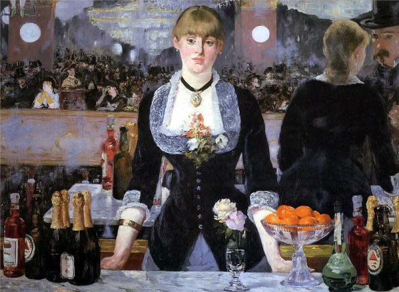 Manet Édouard: A Bar at the Folies Bergère, 1882
