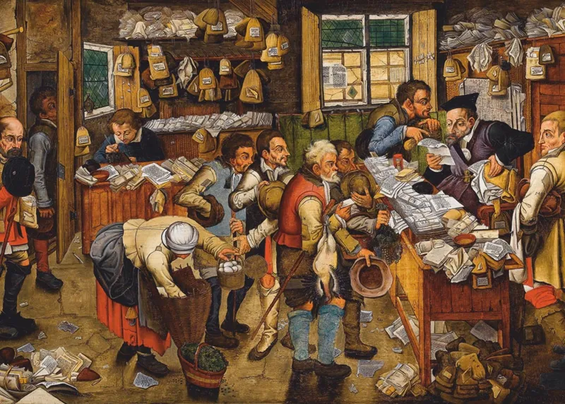 Brueghel Pieter the Younger: The Payment of the Tithes, 1617-1622