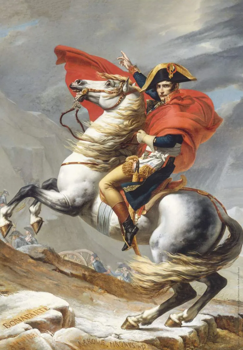 David Jacques-Louis: Bonaparte Crossing the Alps