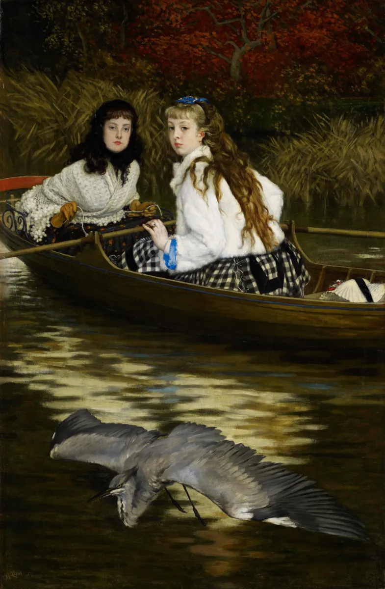 James Tissot: On the Thames, A Heron