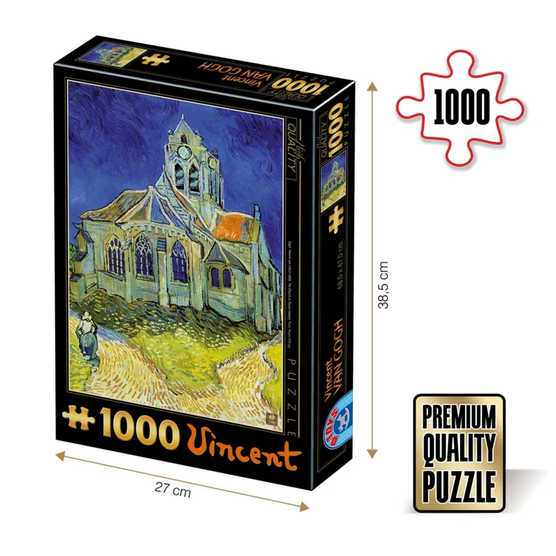 Jigsaw Puzzle - 1000 Pieces - Van Gogh : The Church at Auvers