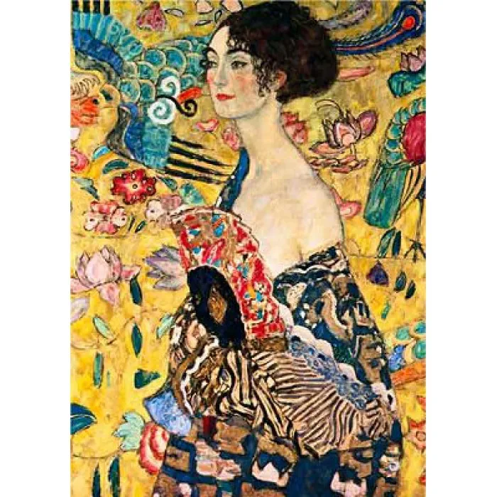 Jigsaw Puzzle - 1000 Pieces - Klimt : Woman with Fan