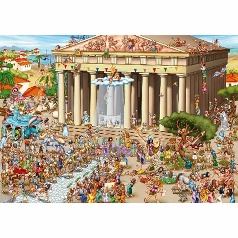 Jigsaw Puzzle - 1000 Pieces - Cartoon Collection : Acropolis