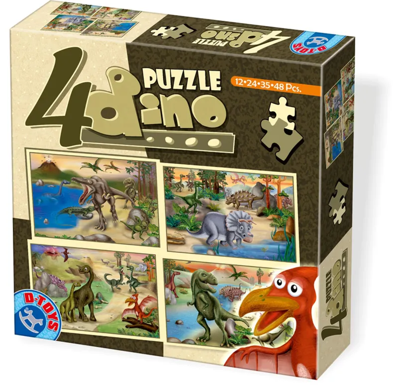 4 Jigsaw Puzzles - Dino