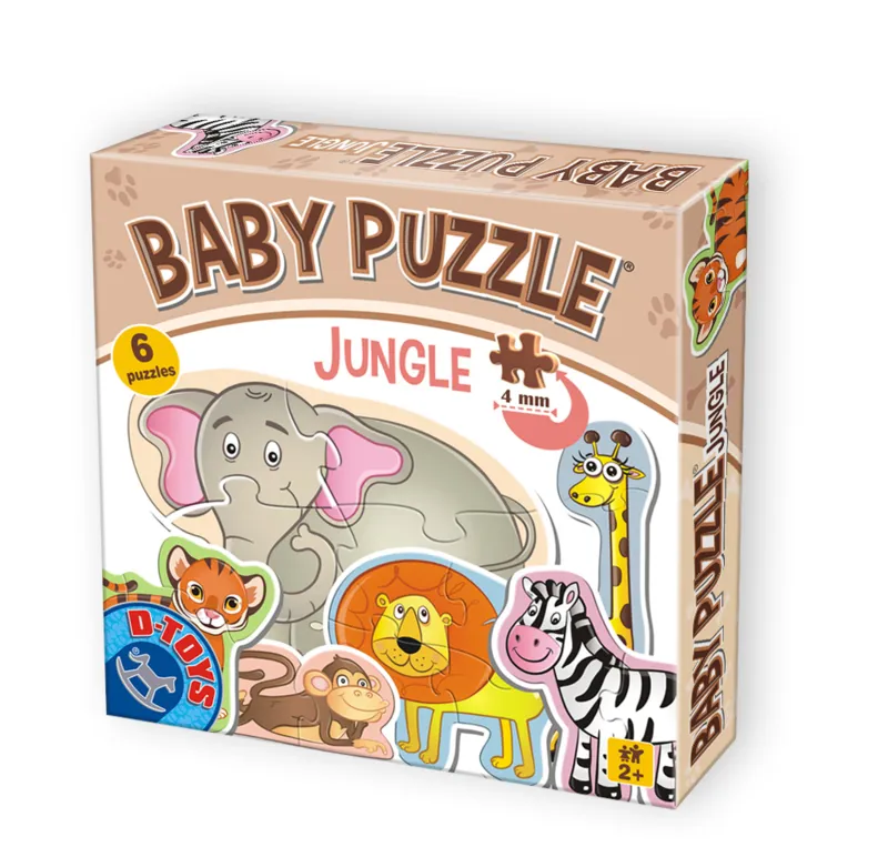 6 Jigsaw Puzzles - Baby Puzzle - Jungle