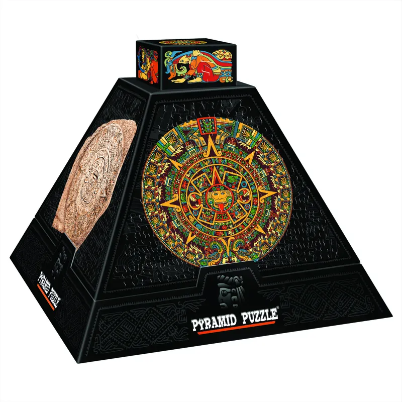 Jigsaw Puzzle - 504 Pieces - 3D Pyramid - Pre-Columbian Art : Rosettes