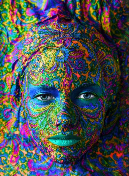 Prestige Collection and Exclusive -Face Art: Portrait of woman