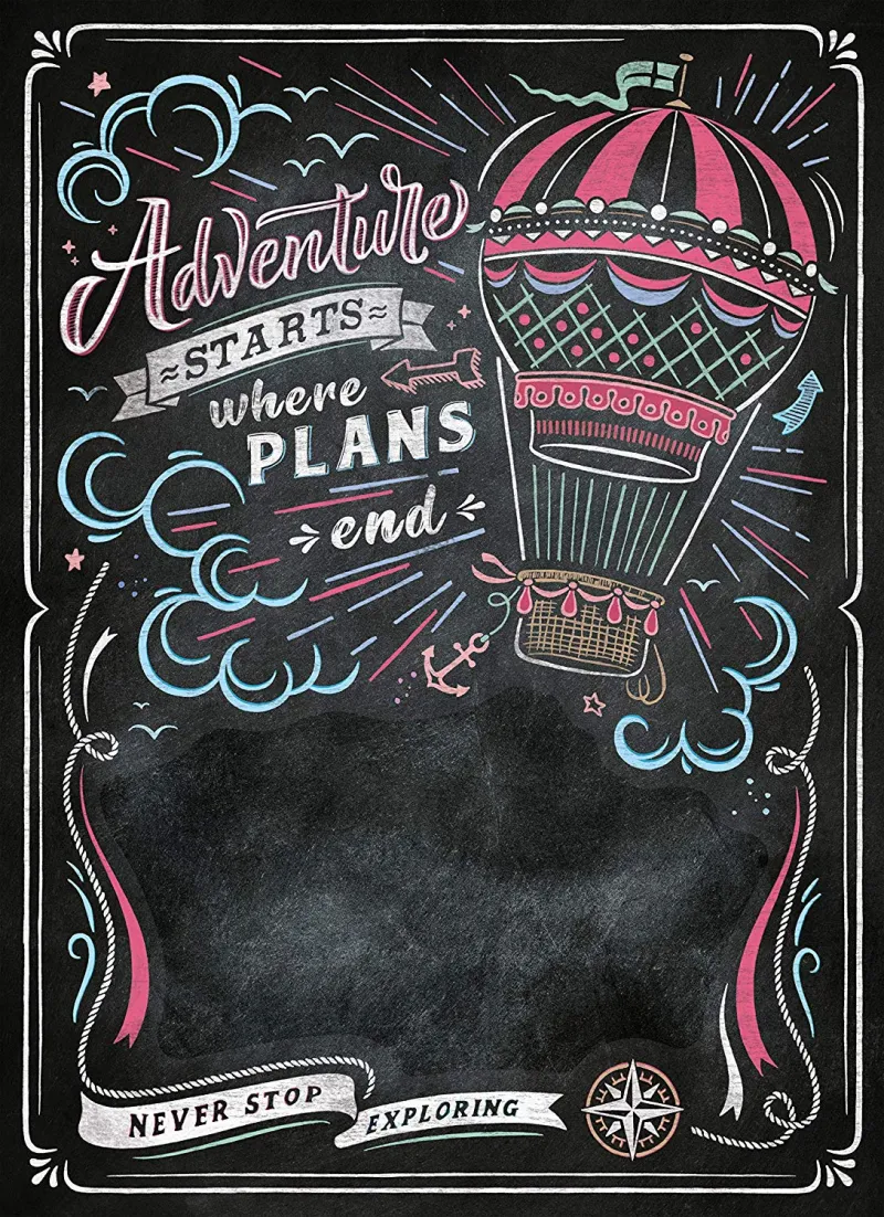 Black Board Puzzle - Travel