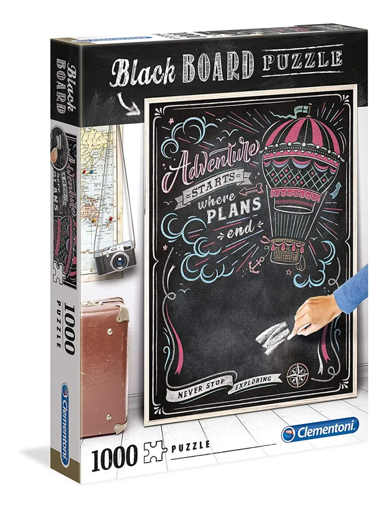 Black Board Puzzle - Travel