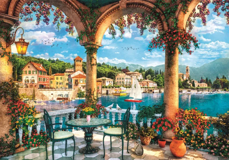 Balcony View on Lake Como