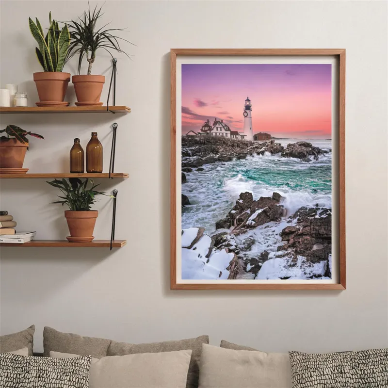First Snow at Portland Head