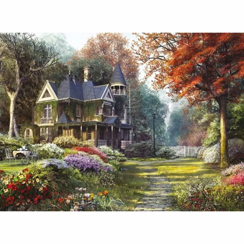 Jigsaw Puzzle - 1000 Pieces - Beautiful Victorian Mansion