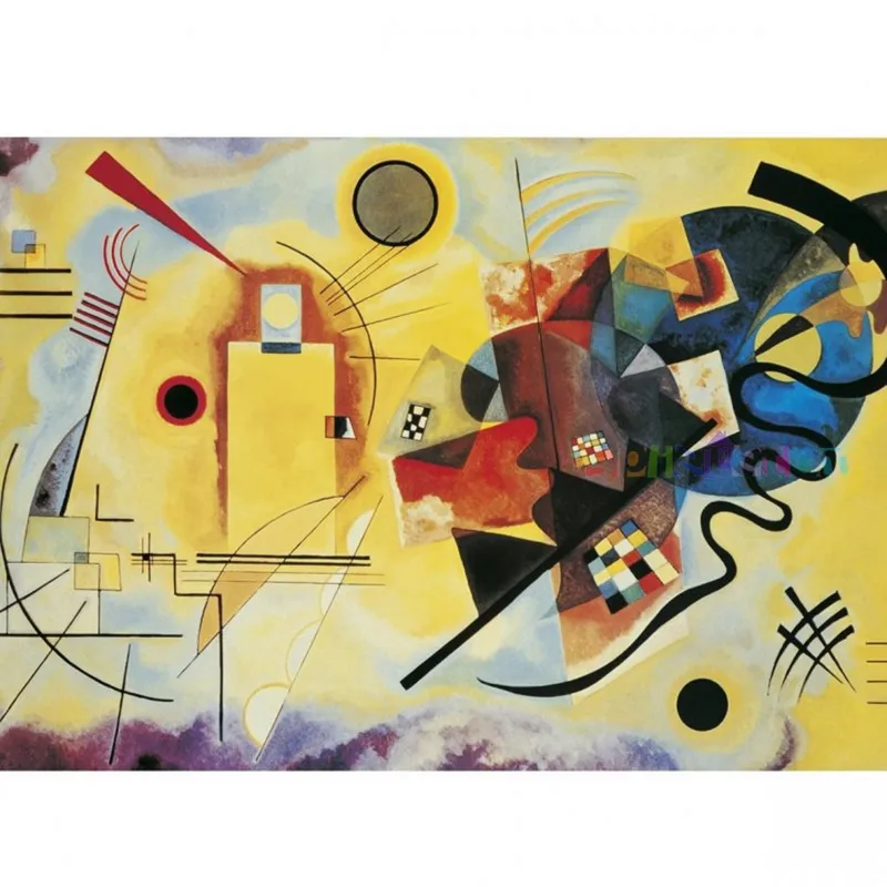 Jigsaw Puzzle - 1000 Pieces - Kandinsky : Yellow - Red - Blue