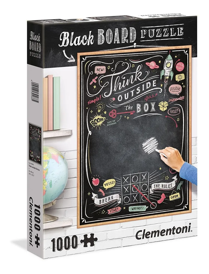 Black Board Puzzle - Think Outside the Box