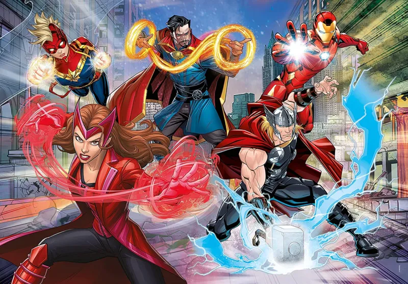 XXL Pieces - Super Color - Glitter Effect - Marvel Avengers