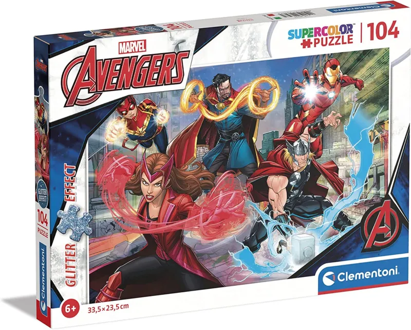 XXL Pieces - Super Color - Glitter Effect - Marvel Avengers