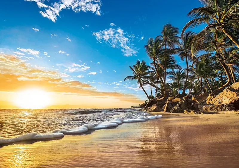 Sunset on a Tropical Beach
