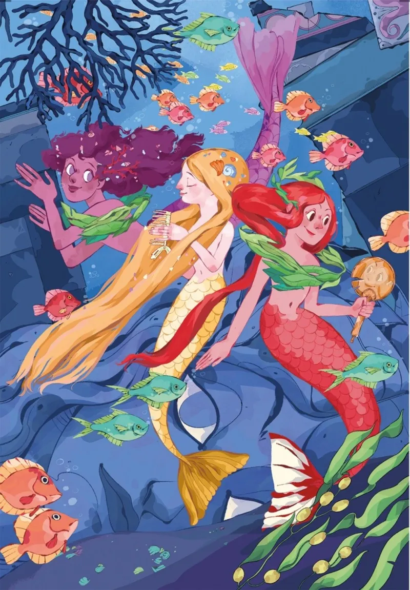Clementoni - Jigsaw puzzle Mermaids - 180 pieces - Clementoni-29307 ...