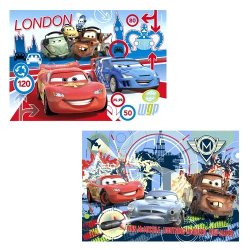 Jigsaw Puzzle - 2 x 20 Pieces - Cars 2 : Race Around the World