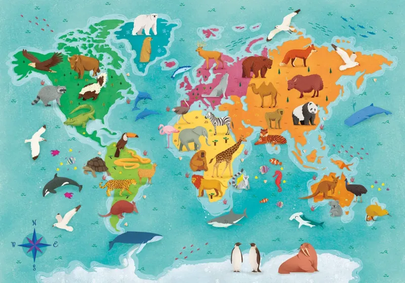 Exploring Maps : World- Animals
