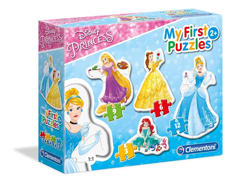 Puzzle 4 Puzzles - My first Puzzles - Disney Princess - 3 pièces ...