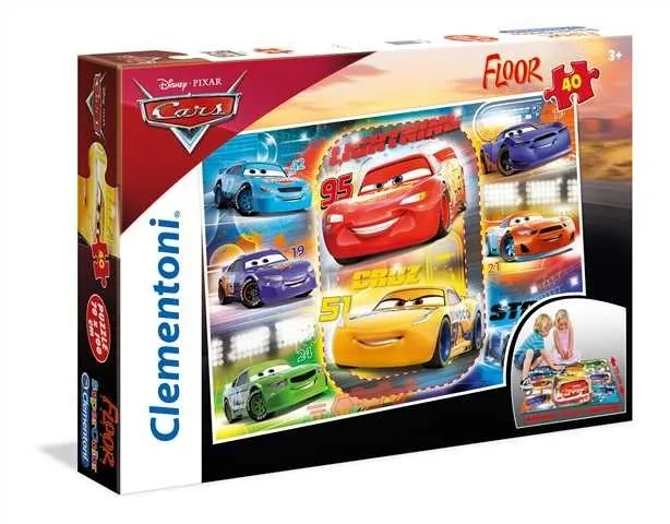Clementoni - Floor Puzzle - Cars - 40 pieces - Clementoni-25455 ...