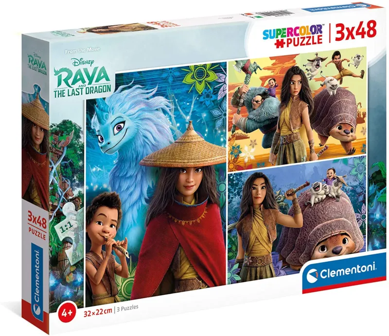 3 Jigsaw Puzzles - Disney Raya