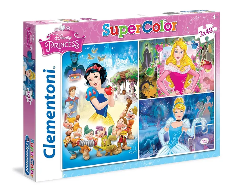 3 Jigsaw Puzzles - Disney Princess