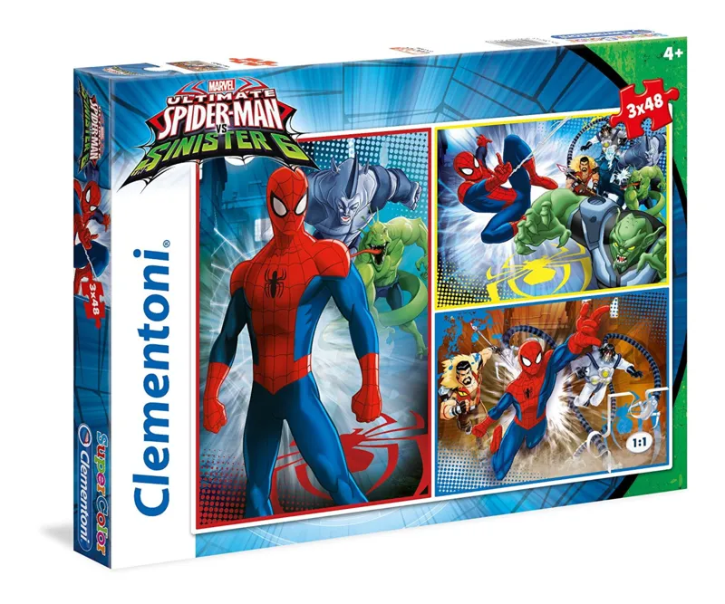 3 Jigsaw Puzzles - Spider-Man