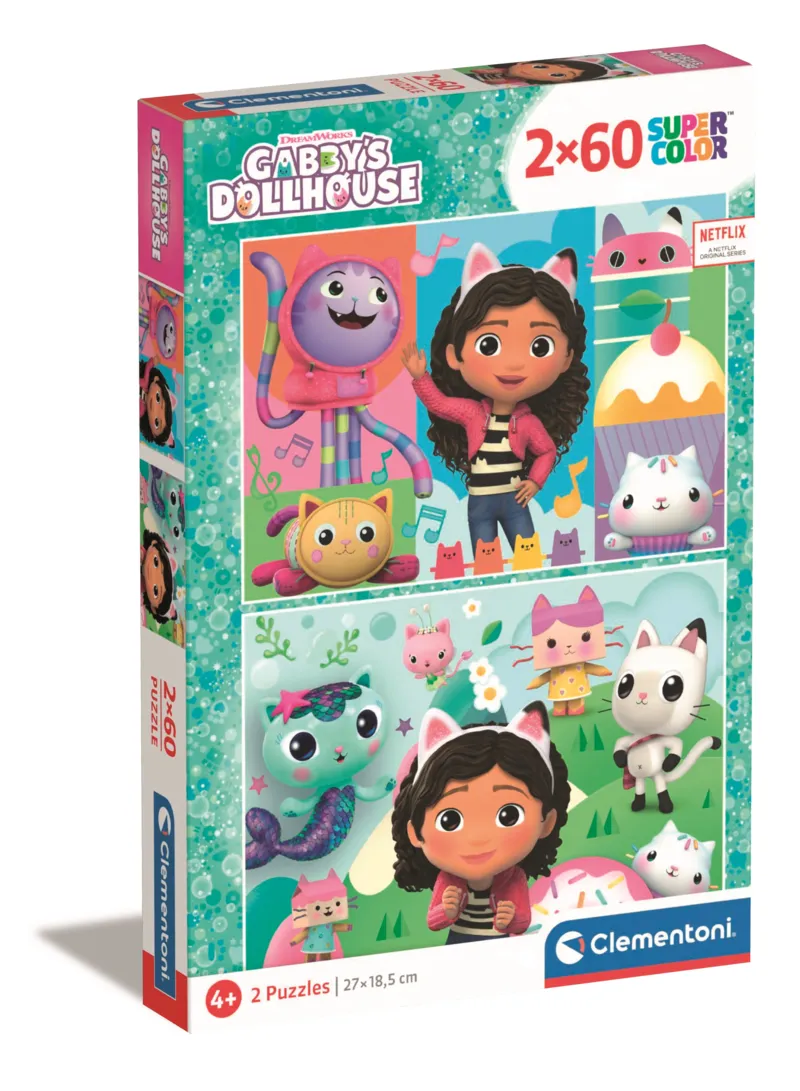 2 Puzzles - Gabby's Dollhouse - 2x60 Teile
