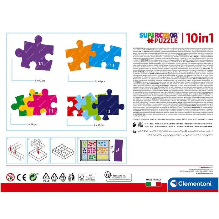 Puzzle 10 in 1 - Animal Friends