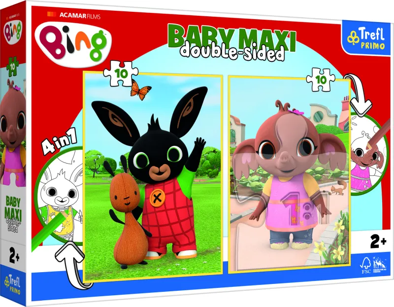2 Puzzles - Baby Maxi Puzzle - Bing