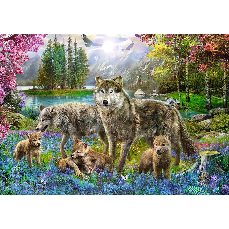 Wolfsfamilie
