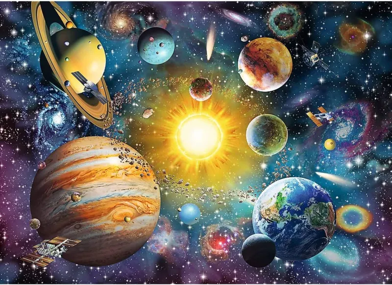 Wooden Puzzle - Journey Through the Solar System