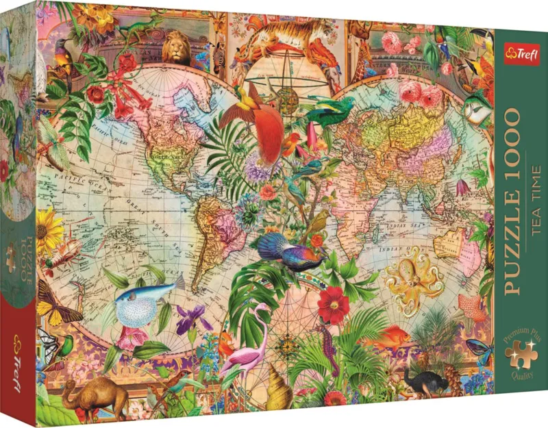 Tea Time: Antique World Map