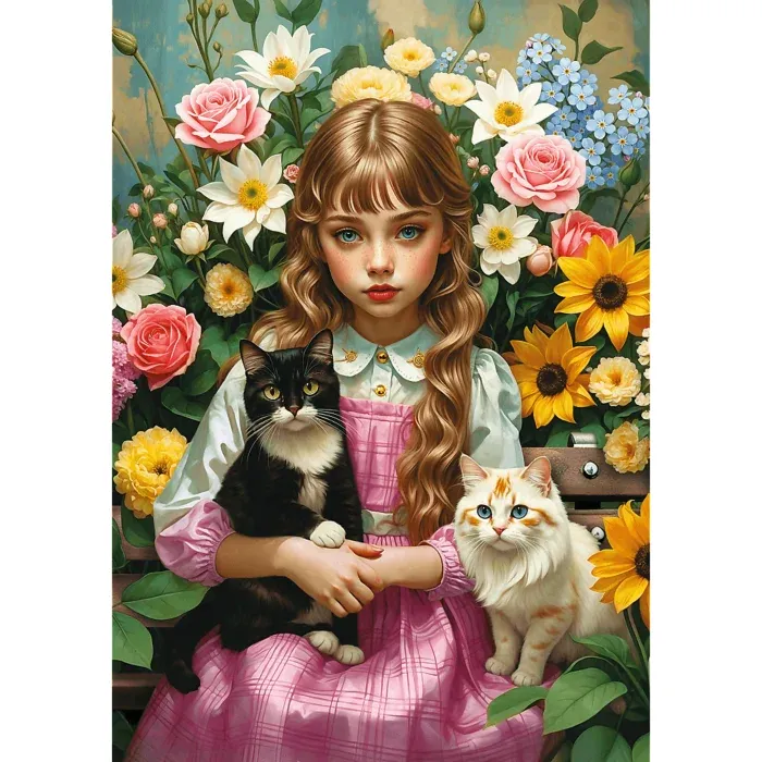 The Girl with the Cats