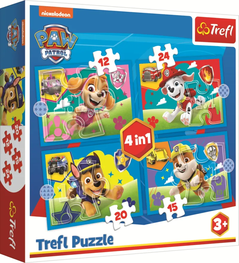 4 Puzzles - Running Pupies