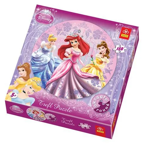 Jigsaw Puzzle - 150 Pieces - Round : Disney Princess