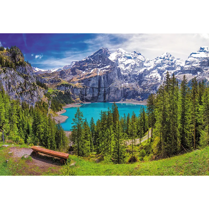 Oeschinensee, Alpen, Schweiz