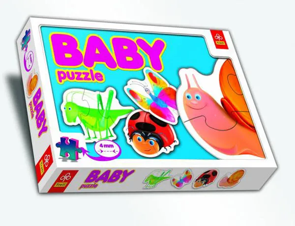 4 mini Puzzles : Our small friends of the garden