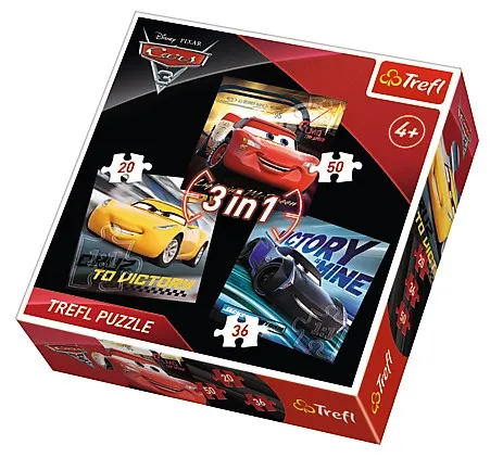 3 Jigsaw Puzzles - Cars 3