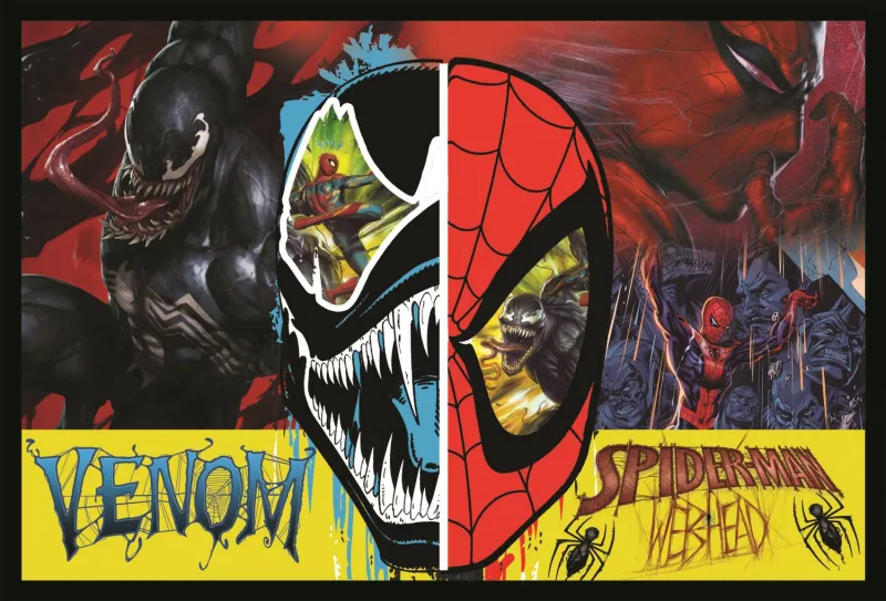 2 Puzzles - Spider-Man day and night - Disney Marvel Spiderman